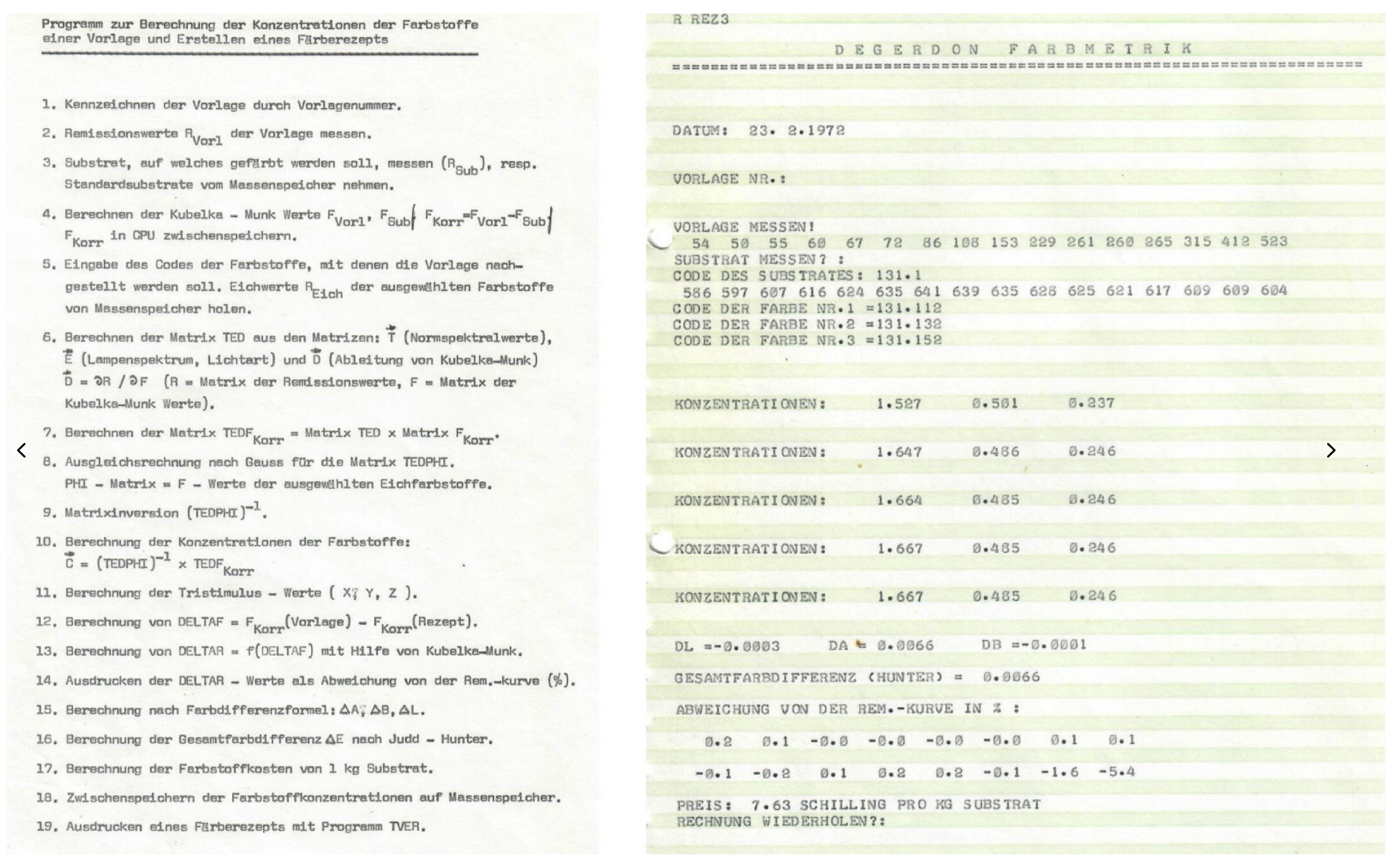 Degerdon Farbmetrik Details